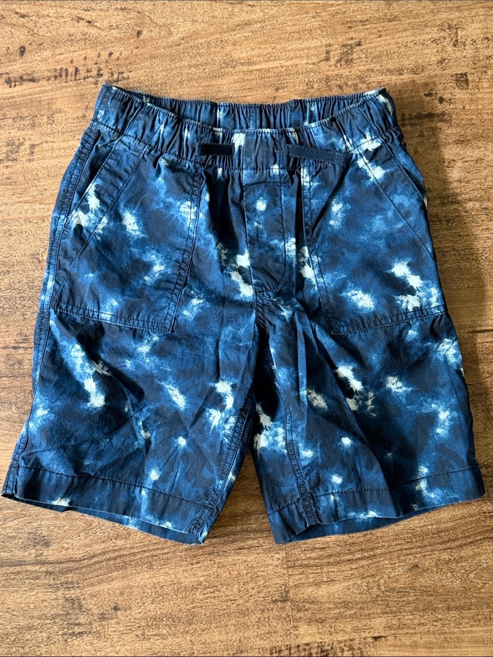 GAP Boys Navy Blue Tie-Dye Casual Shorts